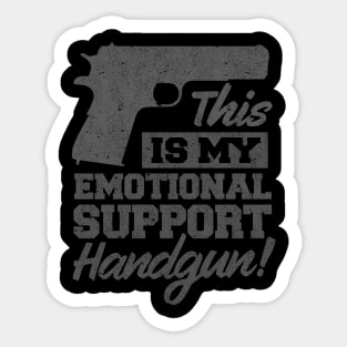 Emotional Support Handgun Sticker